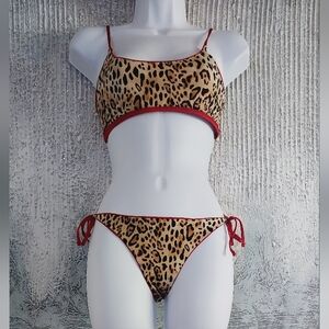 MC2 Saint Barth Leopard Print Reversible Bikini Set